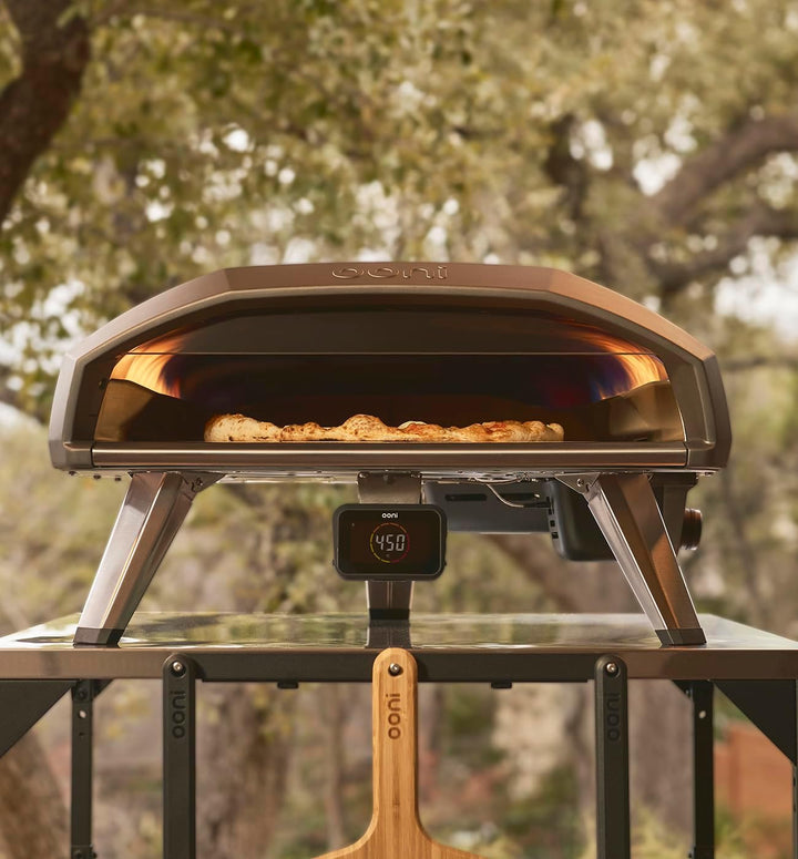 Ooni Koda 2 Pro 18" Gas Pizzaofen – Schwarzgrau – Gas Pizzaofen mit 2 Kochzonen – Kompakt &amp; Tragbare