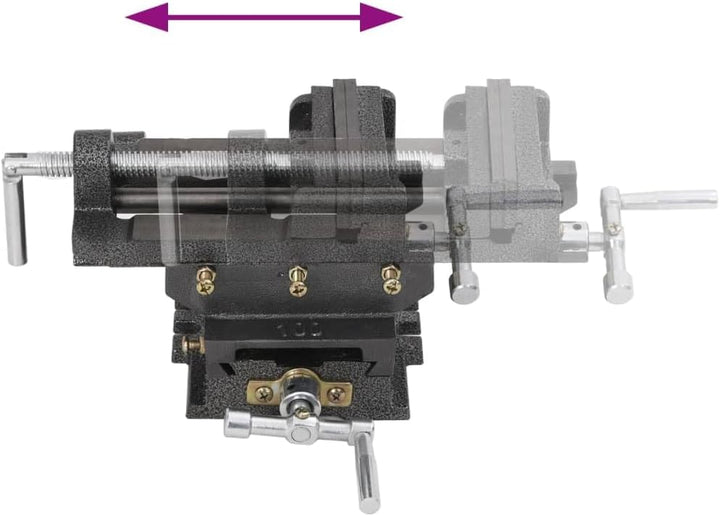vidaXL Maschinenschraubstock Kreuztisch Schraubstock Handbetrieb 78 mm