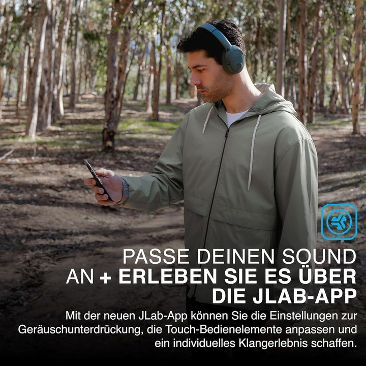 JLab JBuds LUX ANC Smart Noise Cancelling Over Ear Kopfhörer Bluetooth kabellos mit Mikrofon und akt