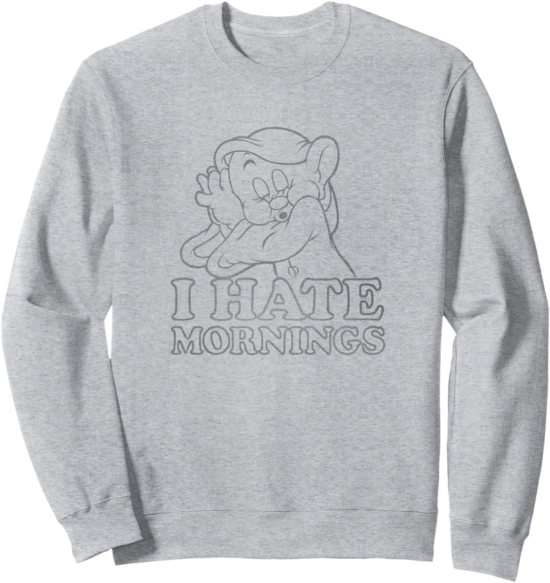 Disney Snow White Dopey I Hate Mornings Sweatshirt