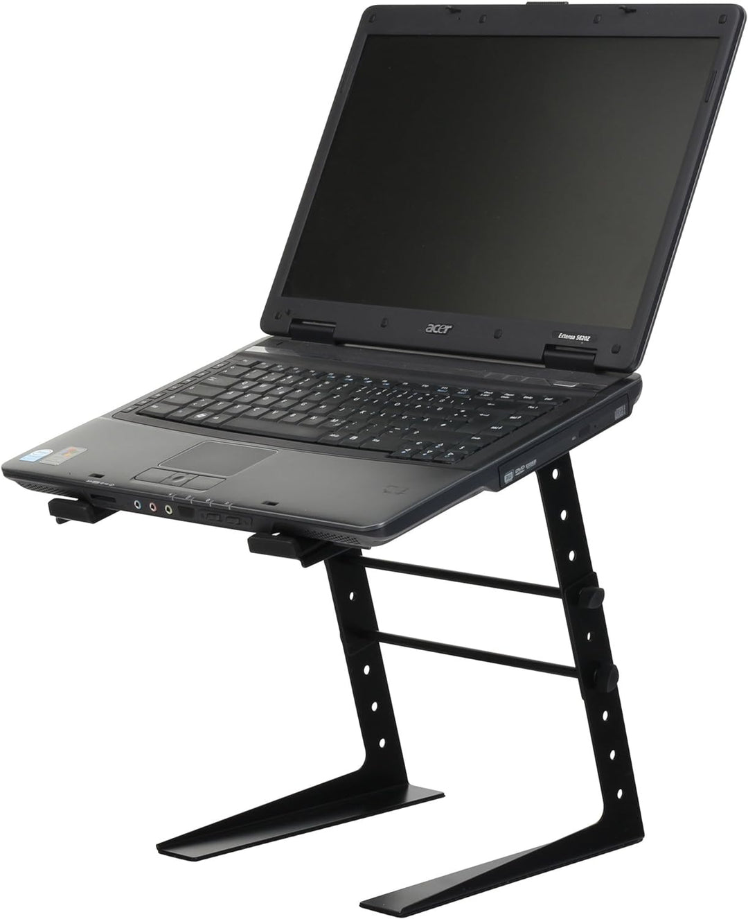 Pronomic LS-100 Laptopständer DJ Notebookstativ Laptop Stand (Höhenverstellbar) Schwarz &amp; Numark HF1