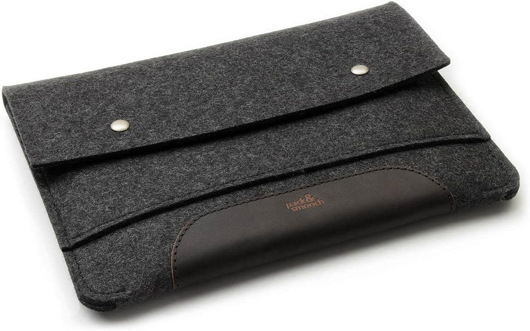 Pack & Smooch Für iPad Pro 11" / Air 10.9" Hülle Sleeve Case 100% Wollfilz Pflanzlich Gegerbtes Lede