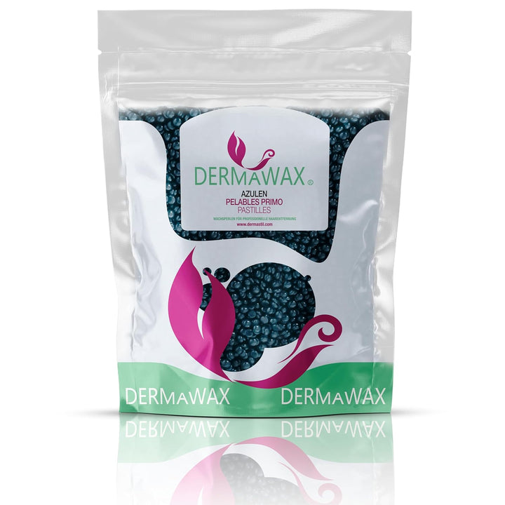 Dermawax 1 kg Azulen Waxing Perlen- Professionelle Heisswachs Wachsperlen zur Haarentfernung- Anwend