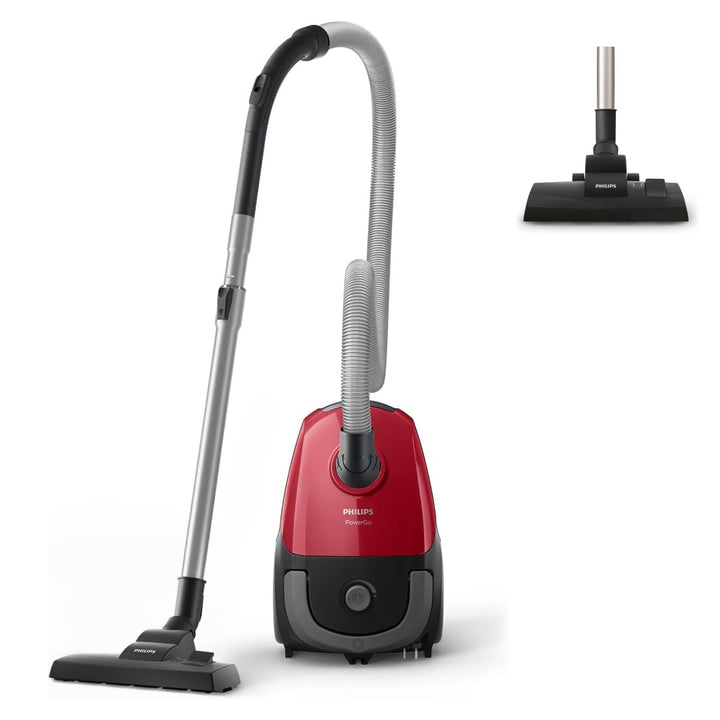 Philips Staubsauger der Serie 2000 mit Beutel - 900 W Leistung mit Allergiefilter, Reichweite 9 m (F