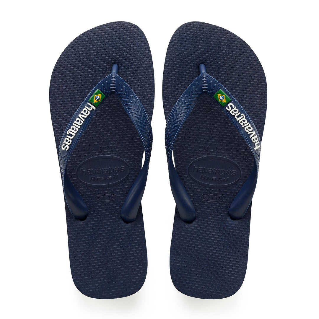 Havaianas - Brasil Logo, Iconic, Comfortable and Durable Flip-Flops, Straps with Brazilian Flag and