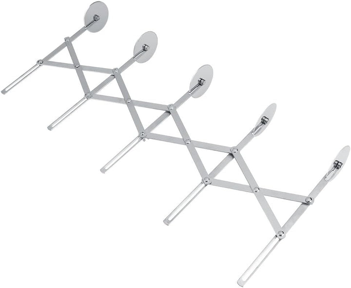 Haofy Teigschneider Pizzaschneider Edelstahl Teig Teiler 5 Rädchen Justierbar Cutter Rollenwerkzeuge