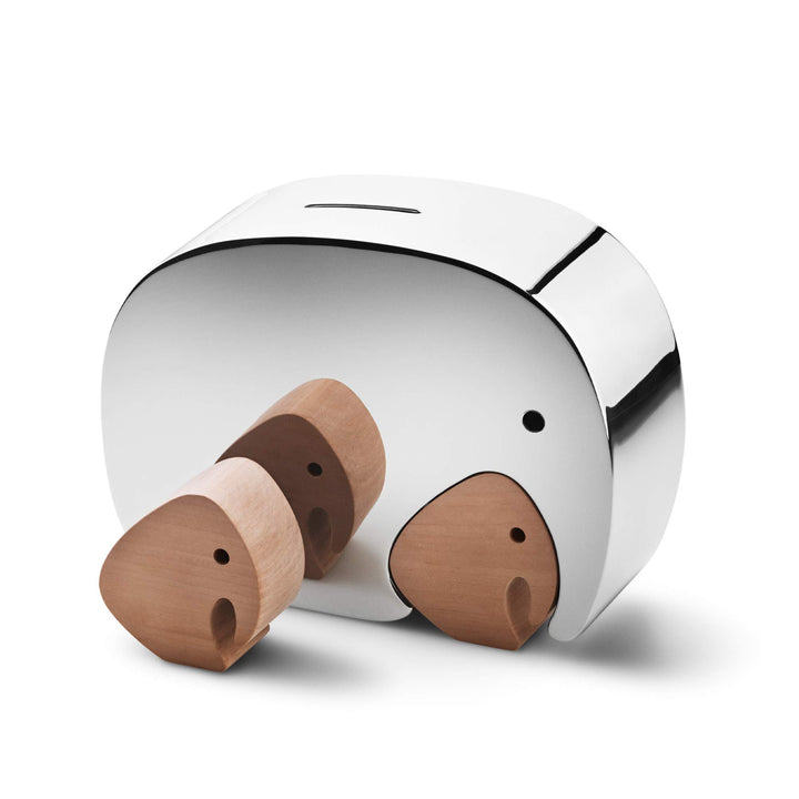 Georg Jensen Spardose Moneyphant mit Zwillingen (3-teilig)