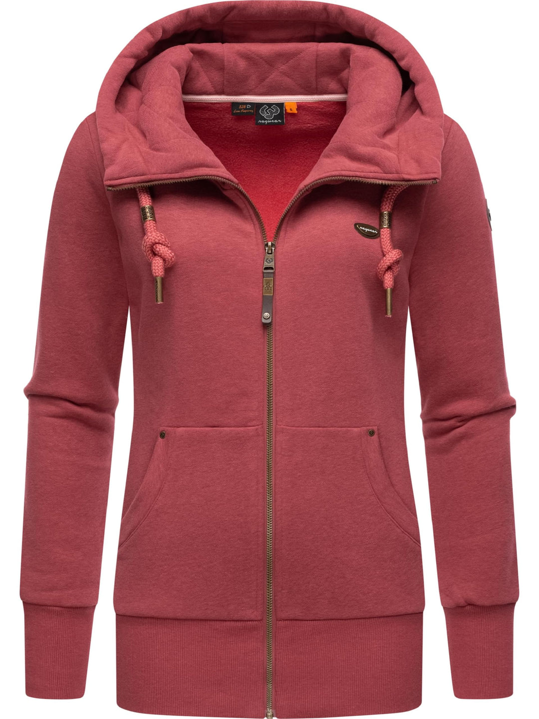 Ragwear Damen Zip-Hoodie Kapuzenjacke Sweatjacke Neska Zip XS-6XL M Raspberry23, M Raspberry23