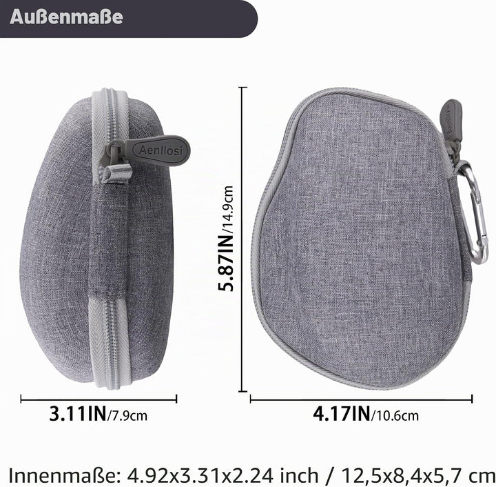 Aenllosi Hartschalen-Schutzhülle für kabellose Logitech MX Master 4/3/3S/2S-Maus, Grau (nur Hülle),