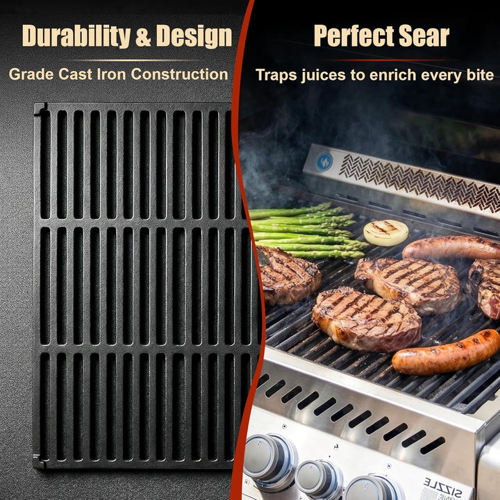 Denmay 45 x 70cm Gusseisen Grillroste für Rösle Videro G4-S, Grillrost Ersatzteile für Enders Kansas