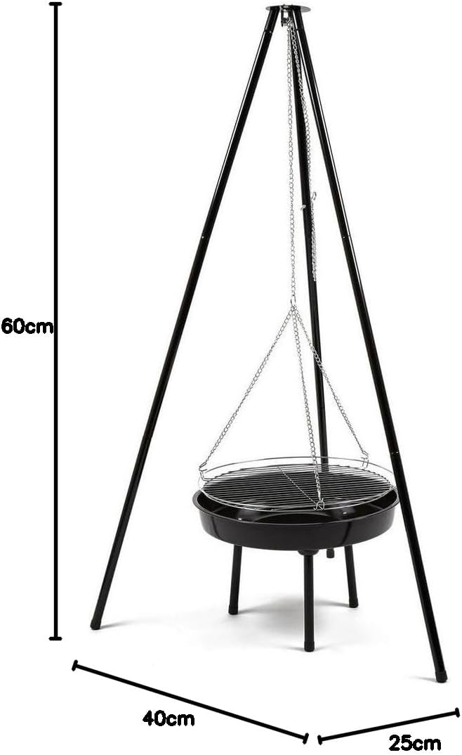 Easy Camp Campingkocher Fire Tripod Deluxe Grill, Schwarz, One Size