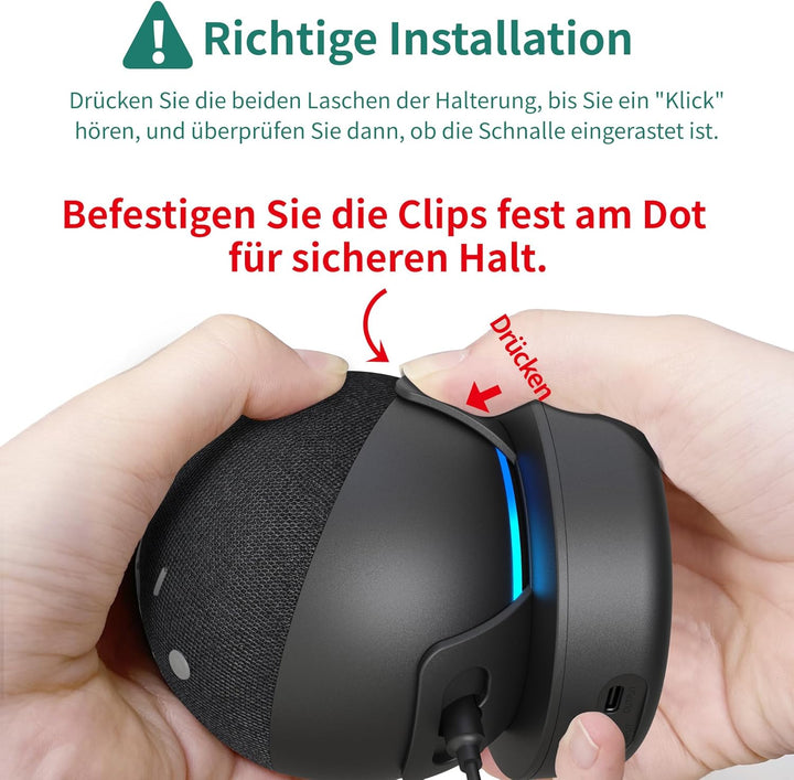 Tragbare Akku für 4. & 5. Gen Smart Lautsprecher Batterie Akkustation 5000 mAh kompatibel mit Smartp