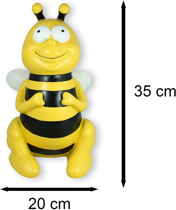 colourliving Gartenstecker Biene gross Bienen Deko Figuren Gartenfigur Bienen Dekoration handbemalt