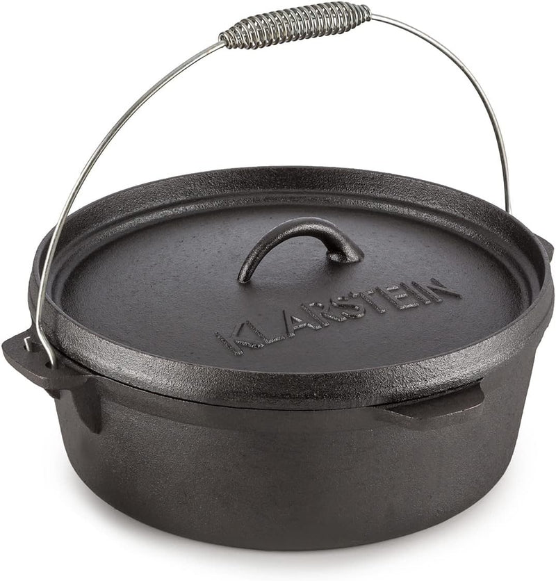 Klarstein Hotrod 85 - Dutch Oven , Gusstopf , BBQ-Topf , Volumen: 9 qt / 8,5 Liter , Kochen, Braten