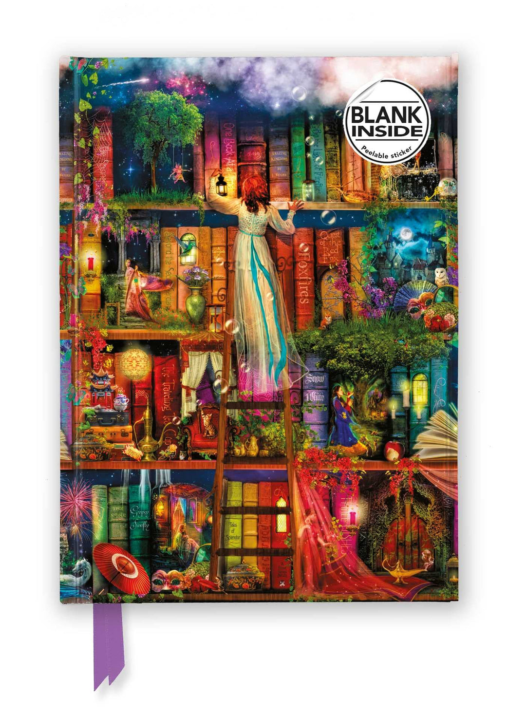 Premium Notizbuch Blank DIN A5: Aimee Stewart, Bücherregal Schatzjäger: Unser hochwertiges Blankbook