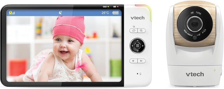 VTech VM919 HD Babymonitor – Video-Babyphon mit Weitwinkelkamera – 360° Panoramasicht, HD-Video, kla