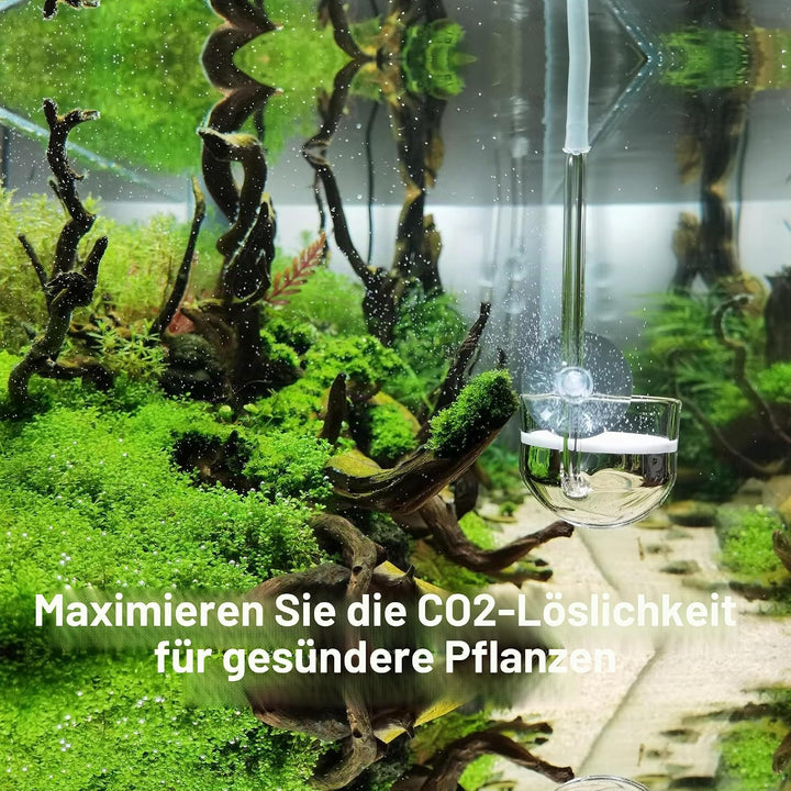 JARDLI Musik Glas CO2 Diffusor für Aquarium Pflanze (Φ30mm), Φ30mm