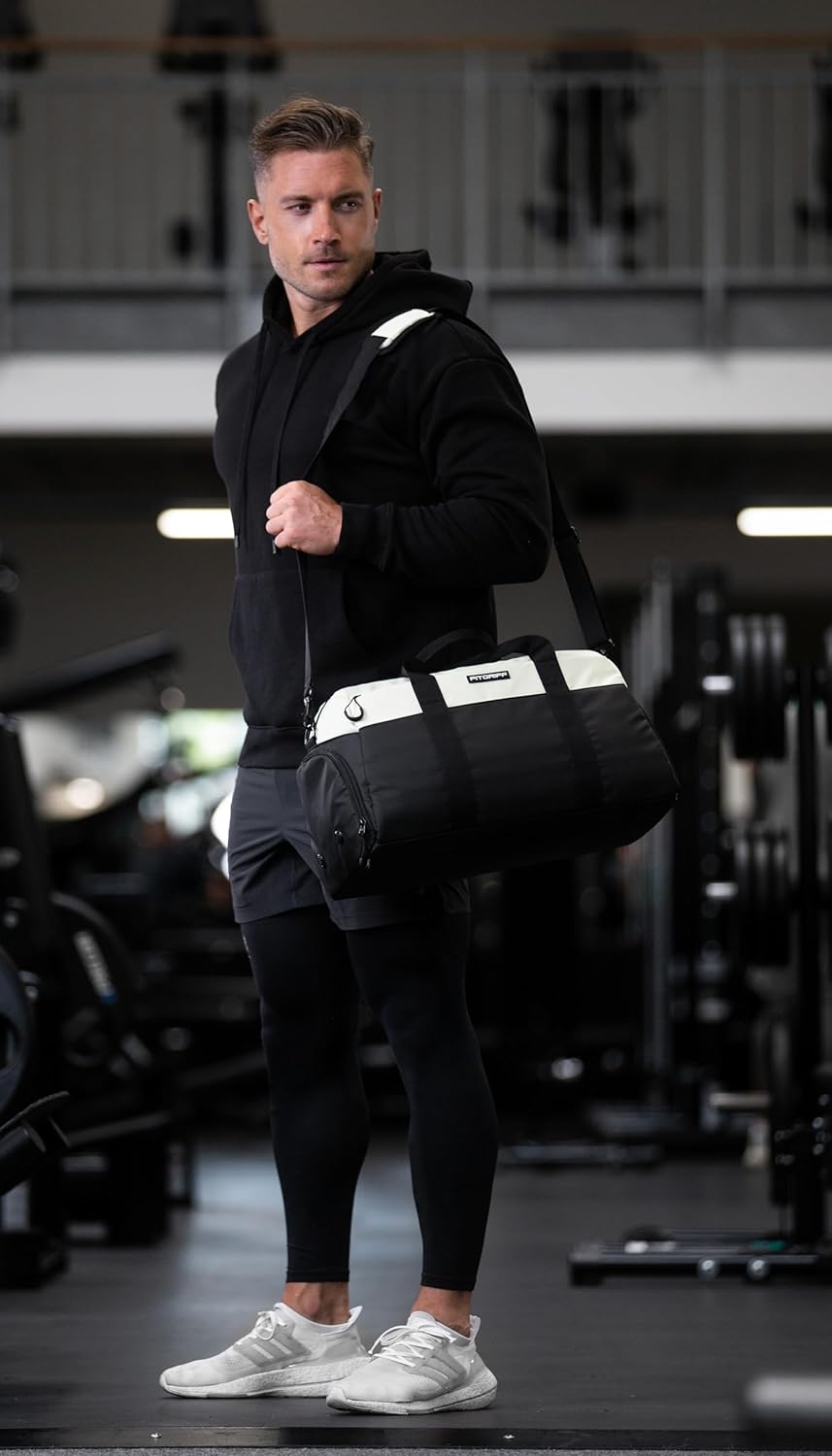 Fitgriff® Sporttasche & Reisetasche V2 für Damen und Herren - mit Schuhfach & Nassfach - Tasche für