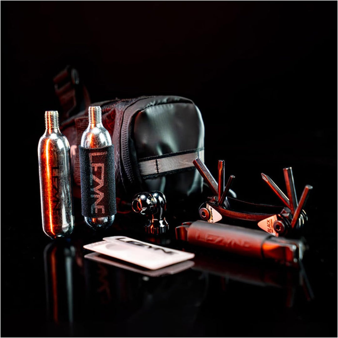 Lezyne Sattel Trainer Laufradtasche Satteltasche Caddy, Schwarz, 45.5 x 34.0 x 26.5 cm, 0.5 Liter, 1