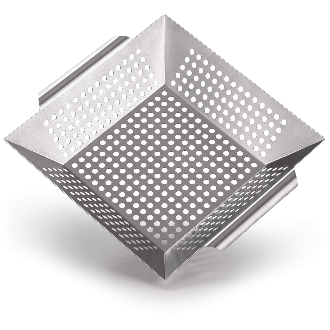 Blumtal Grillschale aus 100% Edelstahl - perfekt für Grillgemüse, Grillkorb geeignet für alle Grilla