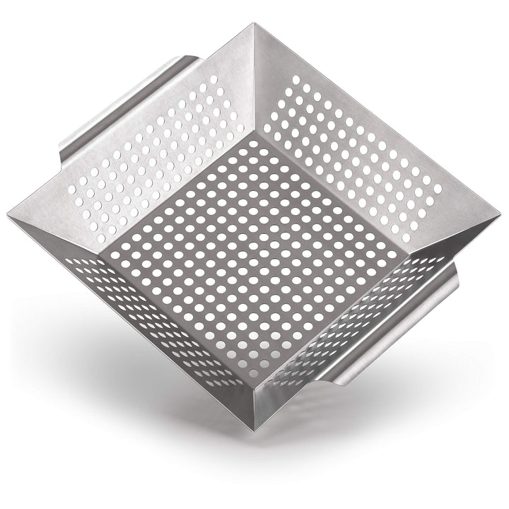 Blumtal Grillschale aus 100% Edelstahl - perfekt für Grillgemüse, Grillkorb geeignet für alle Grilla