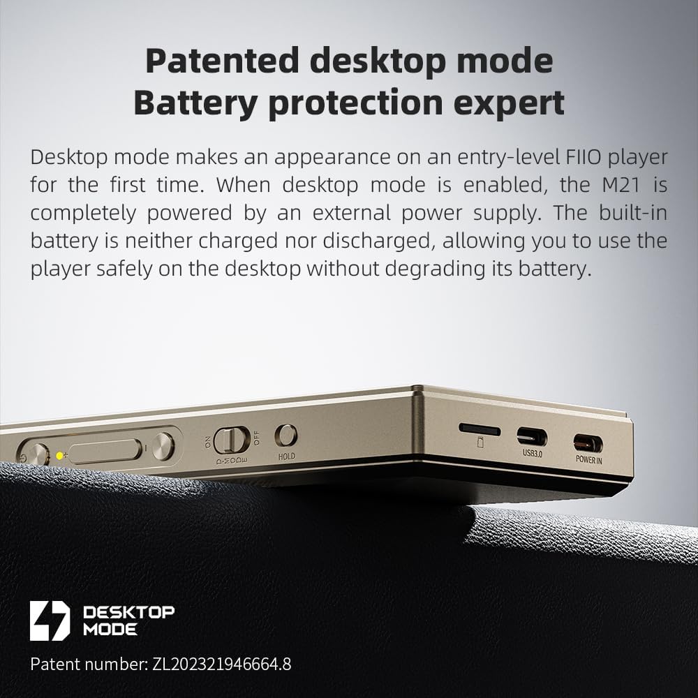 FiiO M21 Android 13 tragbarer Musik-Player, MP3, Snapdragon 680, 4 x CS43198 DAC-Chips, Hi-Res-Audio