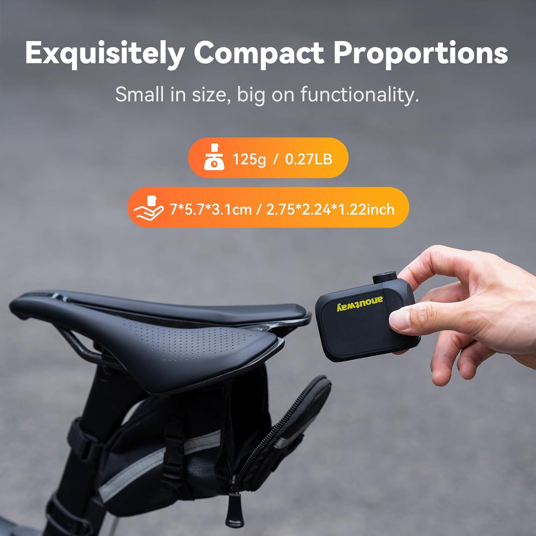 Tiny Pump Mini Fahrradpumpe, Elektrische mit Digitalem Manometer | Elektrische Luftpumpe Klein Fahrr