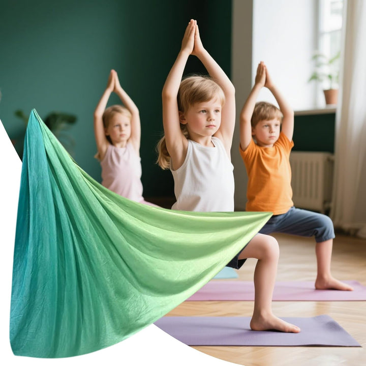 Yoga Schaukel - Seiden Yoga Set,Fitness Sensorik Dehngurt Leichtes Trainingsgerät Für Kinder Erwachs