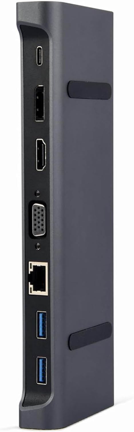 Gembird USB-C 9-in-1 Multiport Adapter – USB-Hub 3.2, HDMI, DisplayPort, VGA, PD-Ladung, LAN, Audio