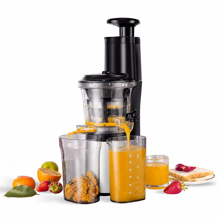 Wiltal | Slow Juicer | Entsafter Gemüse und Obst | Mit 76 mm Öffnung | Elektrischer Entsafter für Ob