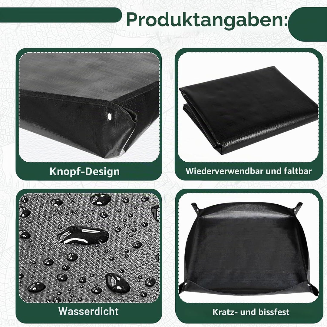 wasserdichte Haustier Laufgittermatte, 2 Stück wasserdichte Meerschweinchen Fussmatten 150 x 100 cm