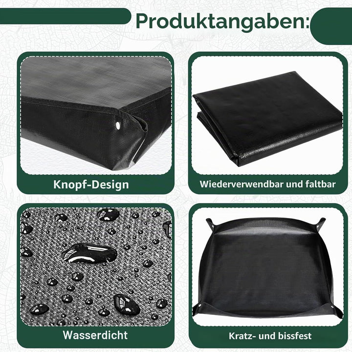 wasserdichte Haustier Laufgittermatte, 2 Stück wasserdichte Meerschweinchen Fussmatten 150 x 100 cm