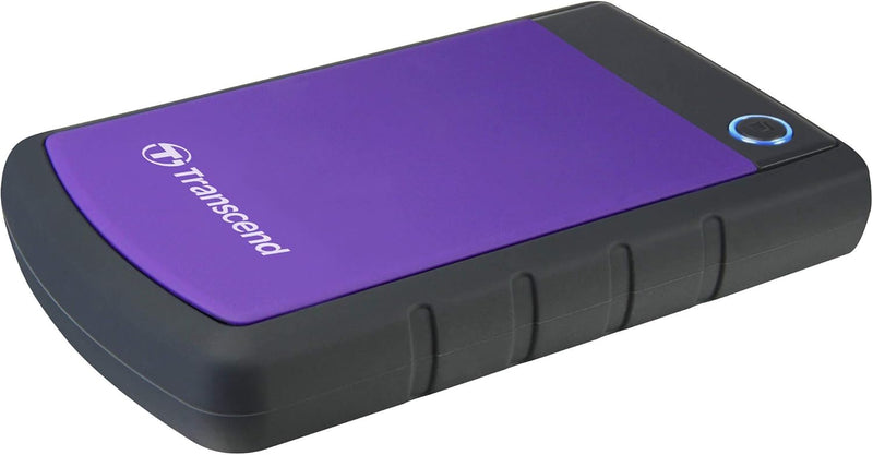 Transcend TS4TSJ25H3P 4TB portable, externe Festplatte (HDD) in purple (lila) mit Backup-Funktion (D