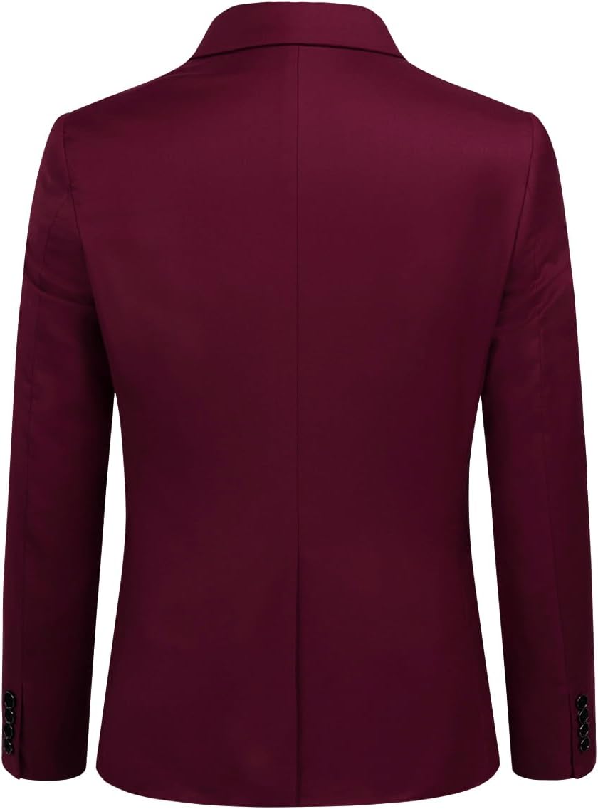 Allthemen Anzug Herren Slim Fit 3 Teilig Anzüge Modern Herrenanzug 3-Teilig Sakko Hose Weste für Bus