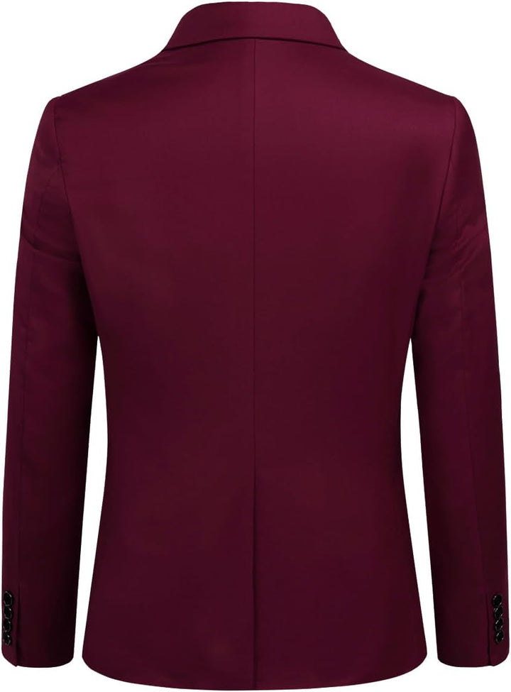 Allthemen Anzug Herren Slim Fit 3 Teilig Anzüge Modern Herrenanzug 3-Teilig Sakko Hose Weste für Bus