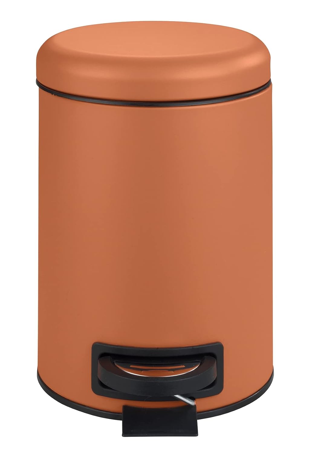 WENKO Treteimer Mod. Leman, 3 Liter, mit herausnehmbarem Einsatz, aus lackiertem Stahl, 17 x 25 x 22