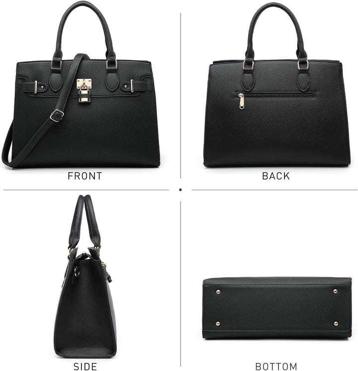 Dasein Women Handbags and Purses Ladies Shoulder Bag Top Handle Satchel Tote Work Bag with Matching