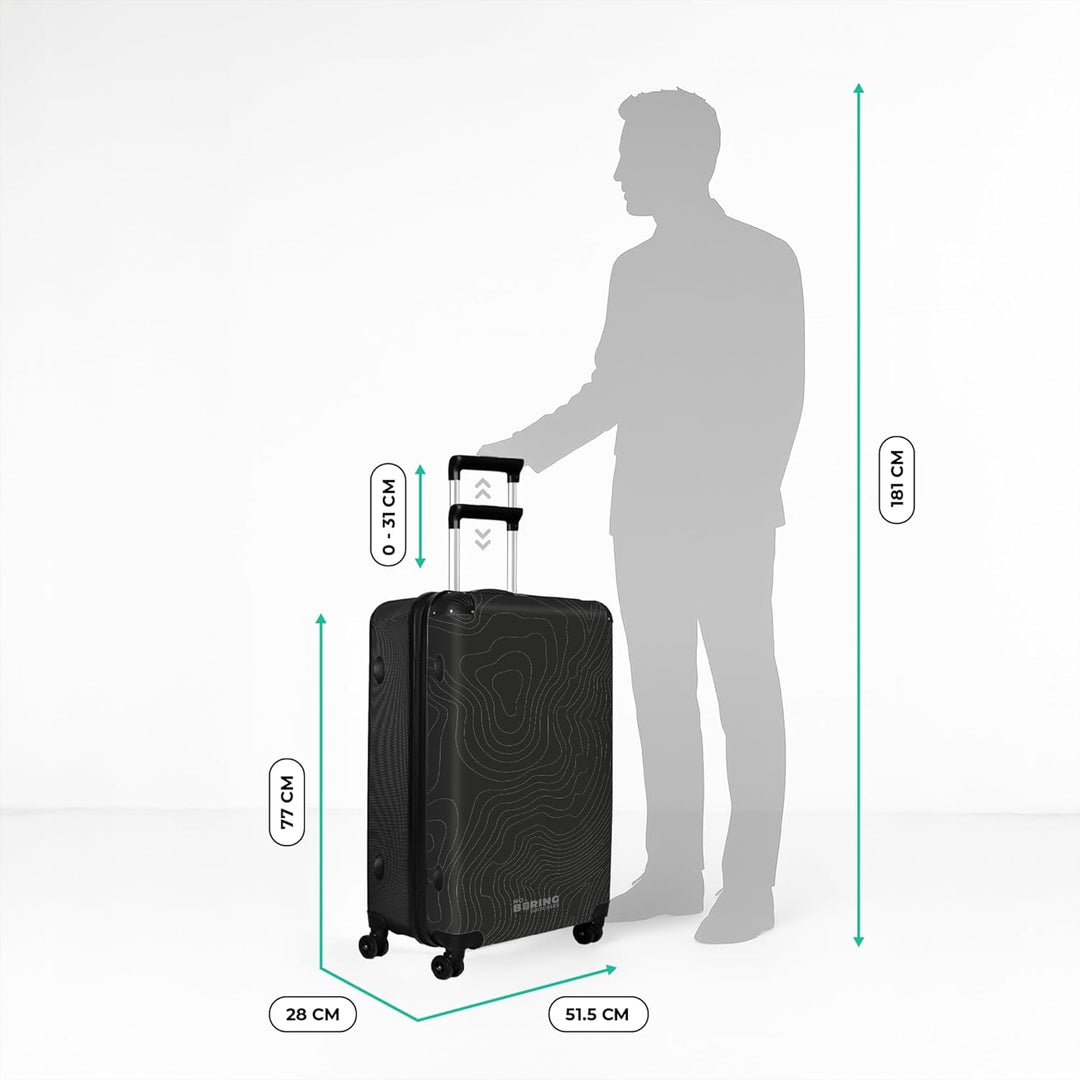 Koffer XL Gross 77x51.5x28 cm Reisekoffer mit Rollen Leicht Trolley grosser Hartschalenkoffer Rollko