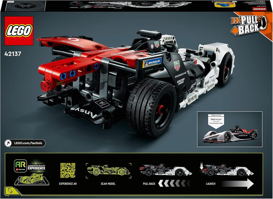 LEGO 42137 Technic Formula E Porsche 99X Electric, Rennauto für Jungen und Mädchen, Modellauto-Bausa