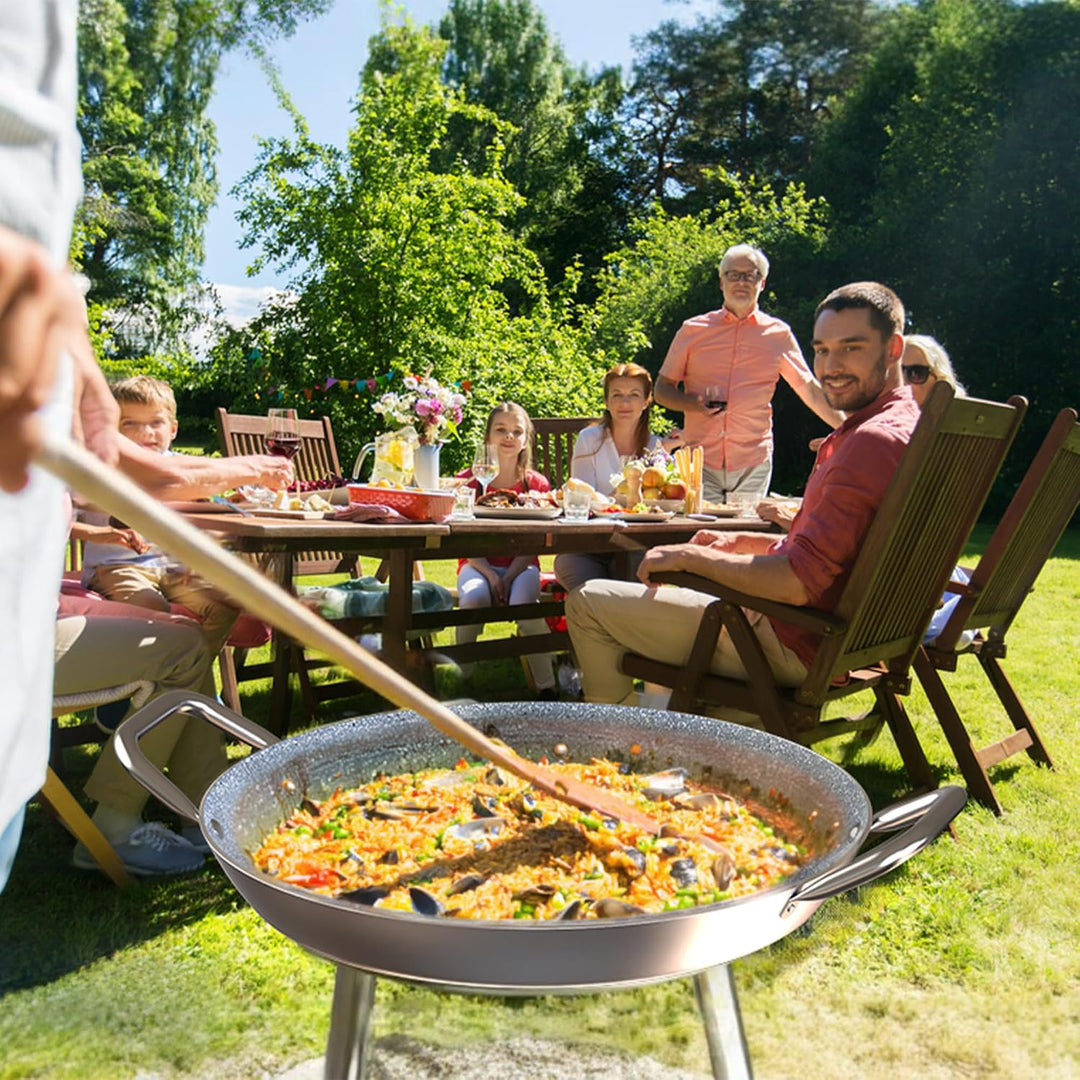 TEHORNEO Paella Pfanne Induktion, Paella Pfanne 30 cm Antihaftbeschichtete aus Aluminium 3-4 Portion