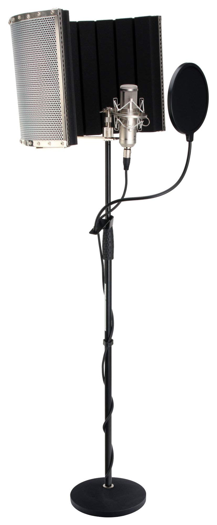 Pronomic CM-100S Studio Grossmembranmikrofon XLR-Kondensatormikrofon inkl. Popkiller und Micscreen S