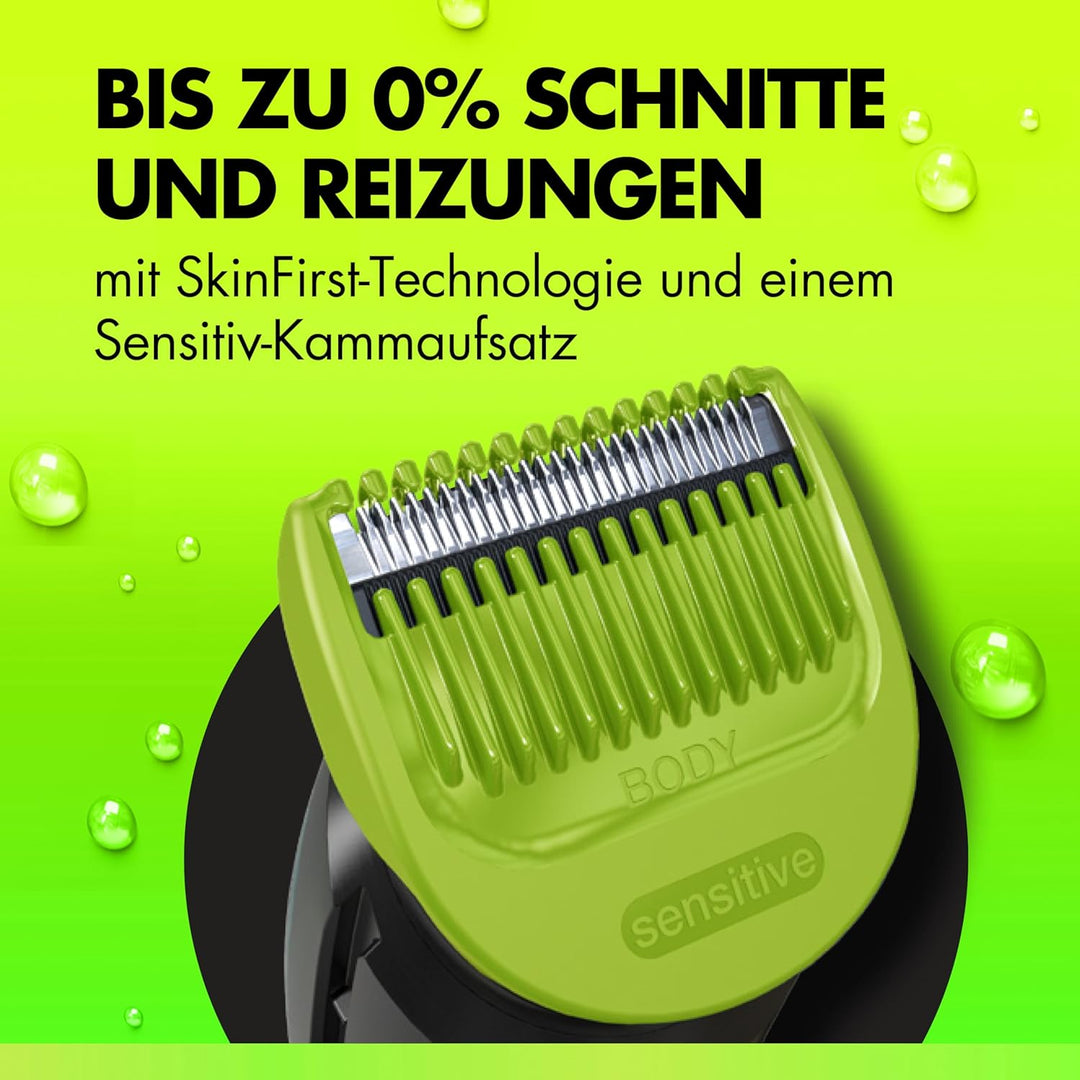 GilletteLabs i3 Body + Intimate Trimmer Herren mit SkinFirst-Technologie — Intimrasierer Mann für Kö
