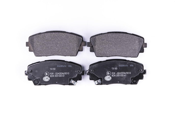 HELLA PAGID 8DB 355 020-611 Bremsbelagsatz - T3150 - Dicke/Stärke: 16.6mm - Bremssystem: Mando - mit