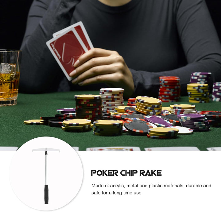 DOITOOL Poker- Chip- Push, Poker-Chip-Push-Chips Harrow Collector Teleskop-Poker-Chips-Sammelstange