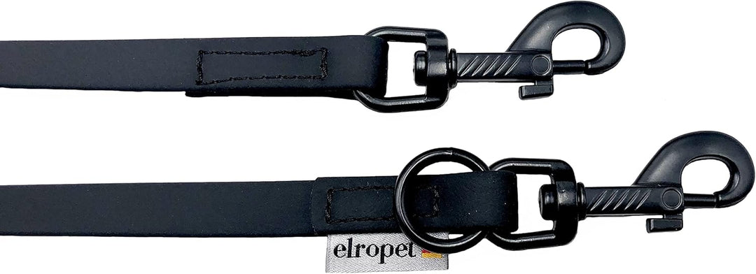 Biothane Hundeleine schwarzer Haken verstellbar für kleine Hunde/grosse Hunde 2m / 2,40m / 2,80m / 3