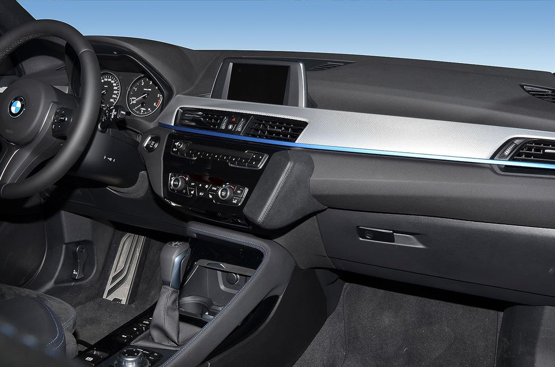 KUDA 2145 Halterung Kunstleder schwarz für BMW X1 (F48) / X2 (F39) ab 2015, 2145