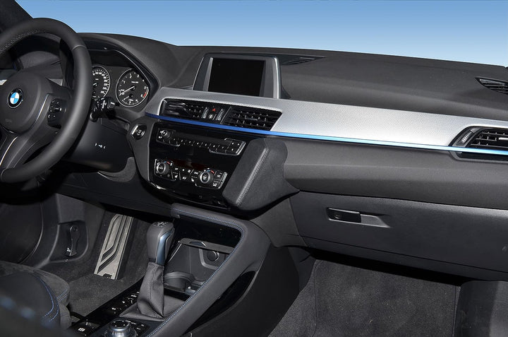 KUDA 2145 Halterung Kunstleder schwarz für BMW X1 (F48) / X2 (F39) ab 2015, 2145