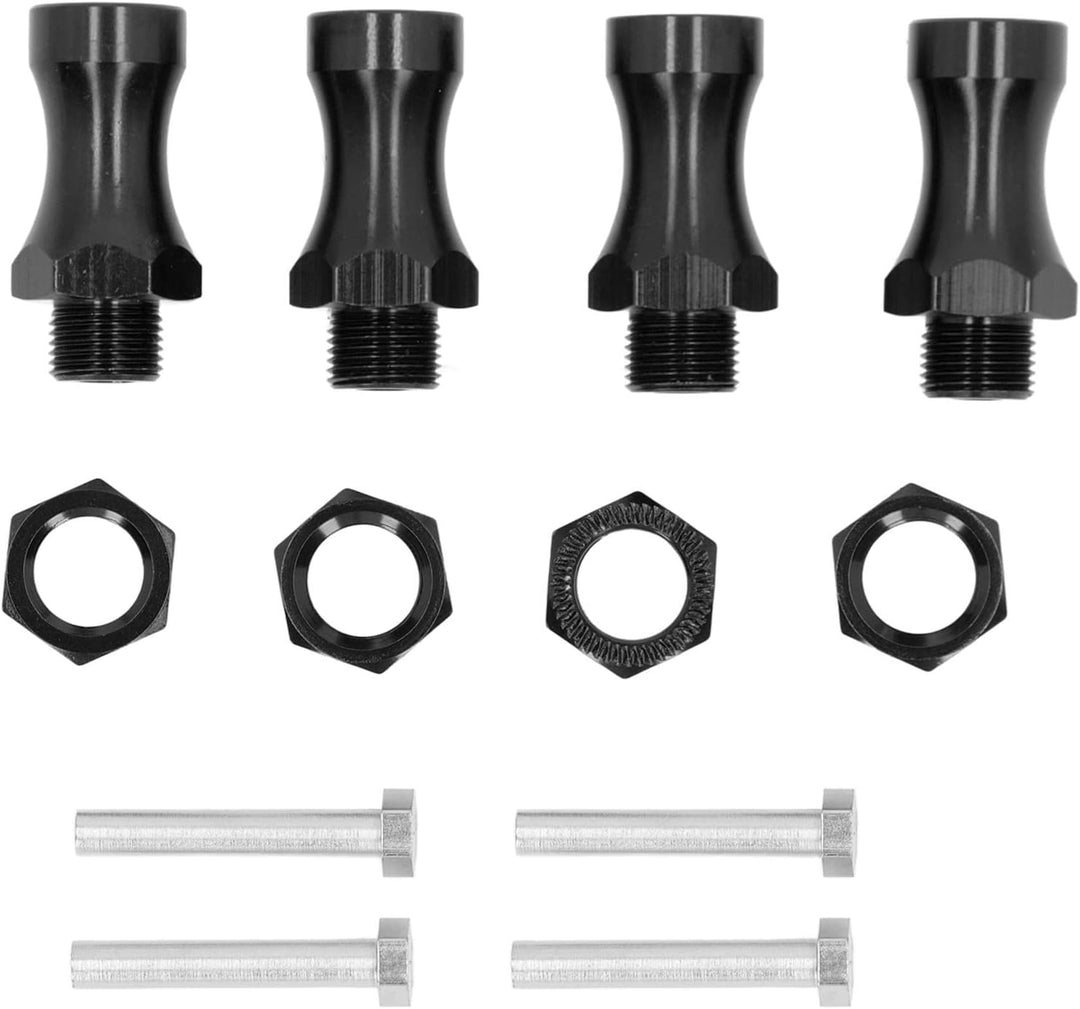 SPYMINNPOO RC Rad Sechskantantriebs Nabenadapter, 12 Mm auf 17 Mm Verbreiterung 30 Mm Metall Radverl