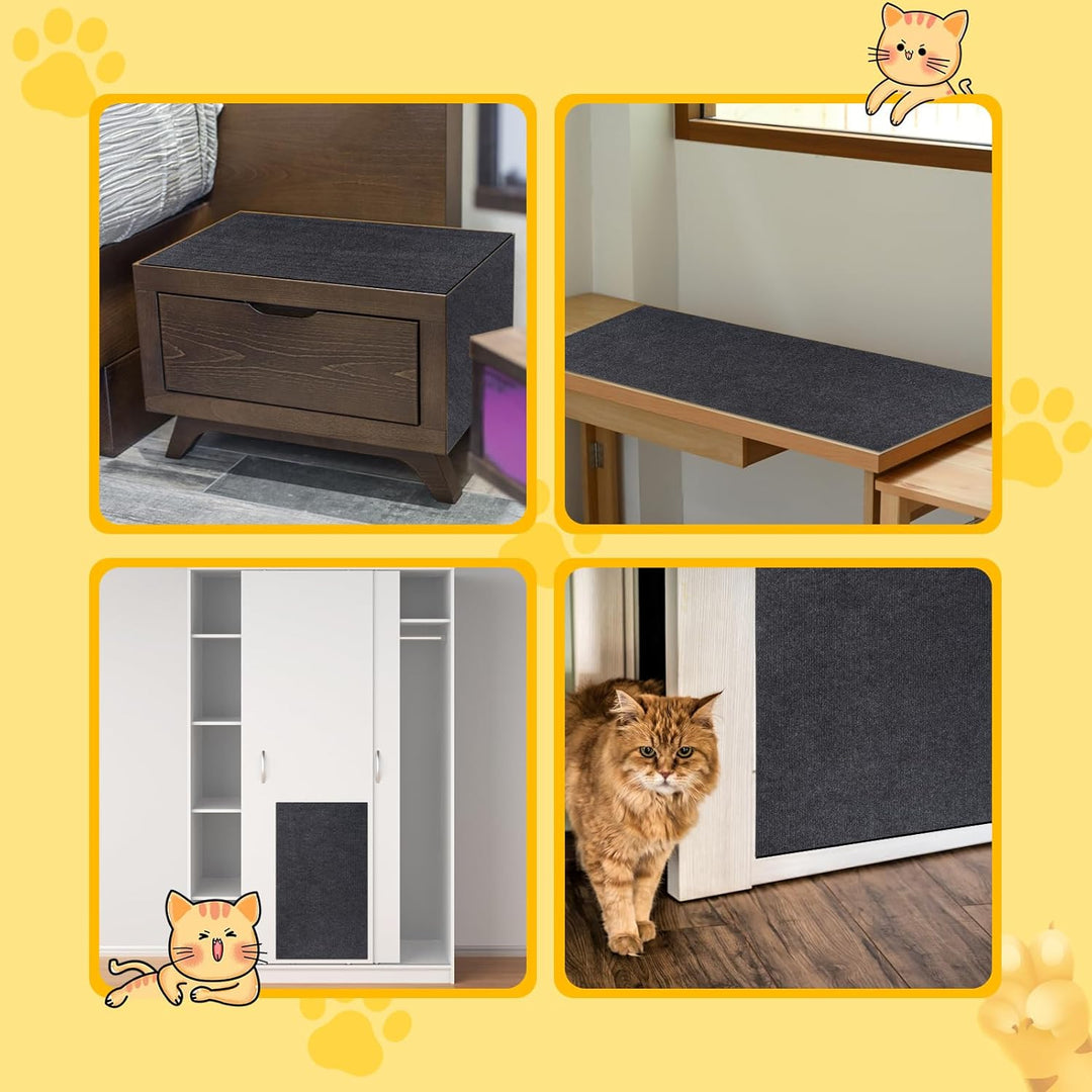 Kratzmatte Katze, 200cmx40cm Selbstklebend Kratzteppich Wand Kratzmatte für Katzen Katzenkratzwand K