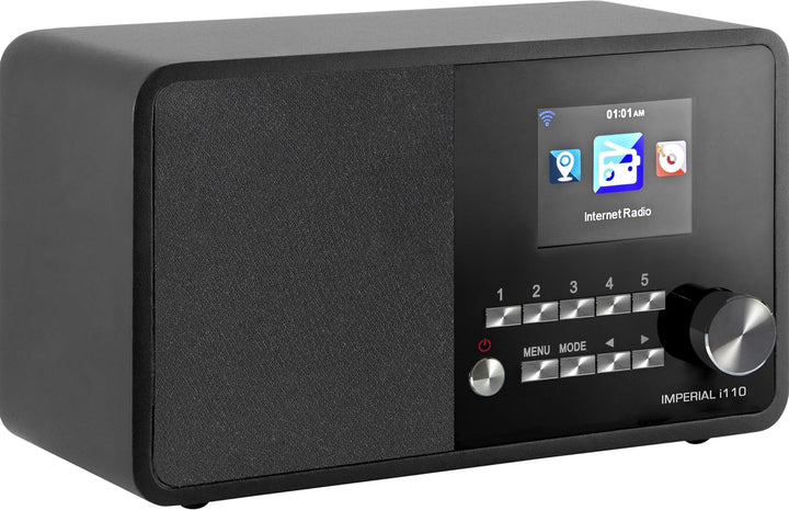 Imperial i110 Internetradio UPNP/DLNA Mediaplayer schwarz Schwarz Single, Schwarz Single
